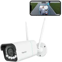 Reolink 4K 8MP Wi-Fi 6 Überwachungskamera, 5/2,4GHz Dualband-WLAN, 5X Zoom, Farbnachtsicht mit Spotlights, Personen-/Fahrzeug-/Tiererkennung, IP67