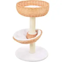 Syfax Katzen-Kratzbaum Sisal Natürliches Weidenholz