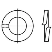 Reyher 127A Federringe verz. 18,2mm (250 Stück)