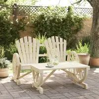 vidaXL CLORIS 2-tlg. Garten-Lounge-Set Massivholz Tanne 2024