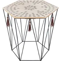 Atmosphera Tisch Nachttisch Beistelltisch Kaffeetisch Couchtisch Sofatisch ALLURE ETHNIQUE 40x38x43 HOMLA
