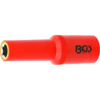 Bgs VDE-Steckschlüssel-Einsatz Sechskant Antrieb Innenvierkant 12,5 mm (1/2") SW 10 mm - 72060