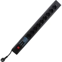 REV Steckdosenleiste Supraguard 9 fach Schalter ÜSS+NF ant-sw
