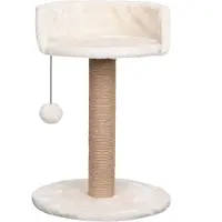 vidaXL Hochwertigen Möbel Kratzbäume - Beige Katzenbaum mit Kratzsäule 49cm Seegras NEU6015953