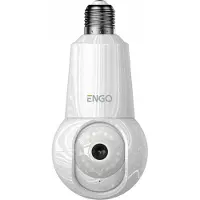 Sanitas | Smart-Kamera ENGO ECAM-E27 - Weiß - 4MP FHD - 360° Sicht - WLAN & Nachtsicht