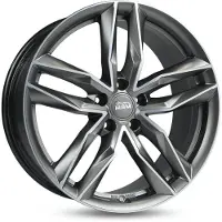 Mam 18 Zoll MAM RS3 5x114,3 ET45 Alufelgen MATT PALLADIUM FRONT POLISH