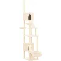 Syfax Kratzbaum Deckenhoch Creme 277-303 cm