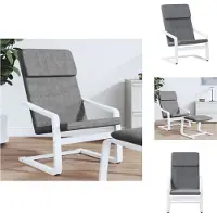 vidaXL Relaxsessel Dunkelgrau Stoff - Sessel