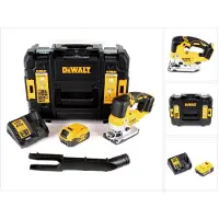 DeWalt DCS 334 P1 Akku Pendelhub Stichsäge 18V Brushless + 1x Akku 5,0Ah + Ladegerät + TSTAK