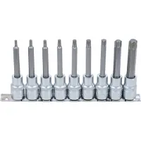 Bgs 5177 Bit-Einsatz-Satz, Antrieb Innenvierkant 1 2,5 mm (1/2"), T-Profil (für Torx), 9-tlg.