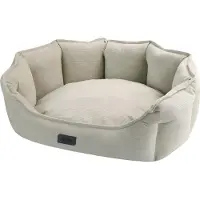 Nobby Hundebett Cacho oval beige, Maße: 86 x 70 x 24 cm