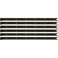 Alberts 6x Ladenband, 800 x 35 mm, schwarz, verschiedene Ausführungen, Rolle Ø14 mm