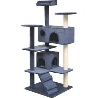 Syfax Katzen-Kratzbaum Sisal 125 cm Dunkelblau