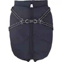 vidaXL Hundemantel Marineblau L52 Fleece und Polyester
