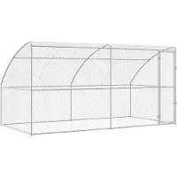 vidaXL Hundekäfig 2 stk. Silber 4 x 2 x 2 m Verzinkter Stahl