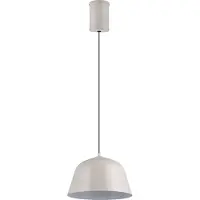 TRIO Leuchten Hängelampe Tova, dimmbar, alu / grau / zink, für Wohn- / Esszimmer, Metall, Modern, Pendelleuchte