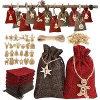 QLS Adventskalender 2024 Jutesäckchen zum befüllen 24 Stk DIY 11071