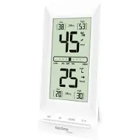 Techno Line WS 9129, Weiß, Indoor humidity, Innen-Thermometer, Thermometer, Hygrometer, Thermometer, LCD, Akku