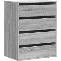 vidaXL Kommode Grau Sonoma 60x41x76 cm Holzwerkstoff