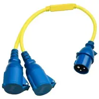 Victron Energy Y-Verteilerkabel 16A/250Vac CEE auf 2xCEE
