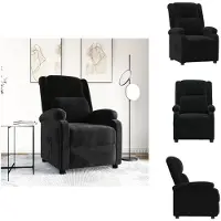vidaXL Relaxsessel Schwarz Samt - Sessel