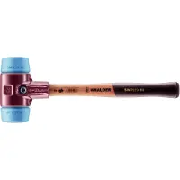 HALDER SIMPLEX Schonhammer Ø 60 mm TPE-soft blau mit Tempergussgehäuse