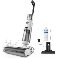 Jonr ED12 Nass-Trocken-Akkusauger – 3,5 kg Ultraleichter Wischsauger mit 1 mm Kantenreinigung, 750 ml Wassertank, automatischer Selbstreinigung