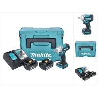 Makita DTW 301 RFJ Akku Schlagschrauber 18 V 330 Nm 1/2" Brushless + 2x Akku 3,0 Ah + Ladegerät + Makpac