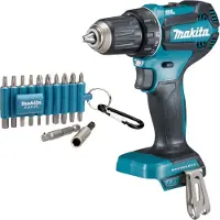 Makita DDF 485 Z Akku Bohrschrauber 18 V 50 Nm Brushless + 22 tlg. Bit Set - ohne Akku, ohne Ladegerät