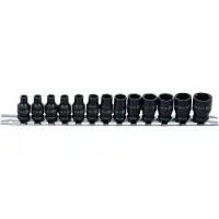 Bgs 5296 Kraft-Steckschlüssel-Einsatz-Satz 4-14 mm Antrieb Innenvierkant 6,3 mm (1/4")