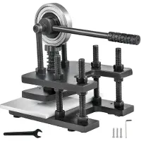 Vevor Leather Embossing Machine 18X12cm Manuell Leder Prägemaschine Kaltziehstahl Leather Cutting Machine Lederschneidemaschine für Leder Stoff Papier Folie