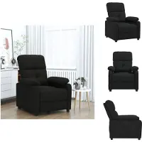 vidaXL Relaxsessel Schwarz Stoff - Sessel