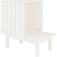 Syfax Katzenhaus Weiß 60x36x60 cm Massivholz Kiefer