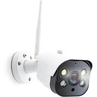 Caliber Überwachungskamera für außen - WiFi - Smart Home App - Nachtansicht - Full HD - wasserfest (HWC404)