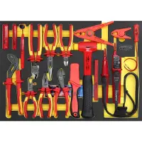Ks Tools ERGOTORQUE VDE Zangen-Satz in Schaumstoffeinlage, 17-tlg, 117.6117