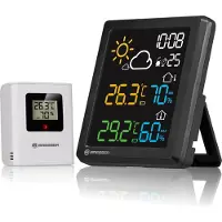 Bresser MeteoCast Pico Wetterstation Funk mit Außensensor, Farbdisplay