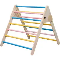 Buxibo Klettergerüst aus Holz, Natur – Montessori-Spielzeug – 74 x 60 cm – Natur