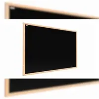 Allboards Magnetische Kreidetafel 80x50 cm, Naturholzrahmen
