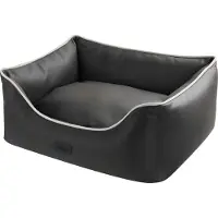 Nobby Hundebett Horia eckig anthrazit, Maße: 110 x 92 x 33 cm