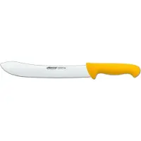 Arcos Metzgermesser Farbe - Prof 292700 in Edelstahl Nitrum und mango ergonomisches gelbes Polypropylen und 25 cm Klinge, Vitrine
