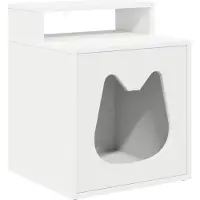 Syfax Katzenhaus Weiß 42,5 x 40 x 53,5 cm Holzwerkstoff