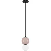 Nova Luce LED Pendelleuchte Noesis 4W warmweiss 3000K Mokka Schwarz Opal Glas Metall Ø15cm 9009200