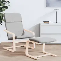vidaXL "Winterschlussverkauf "Einzelsessel moderne - CLORIS - Relaxsessel - Polstersessel Hellgrau Stoff - 59 x 82 x 98 cm - DEMöbel9132868