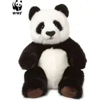 WWF - Plüschtier - Panda (sitzend, 22cm) lebensecht Kuscheltier Stofftier Bär