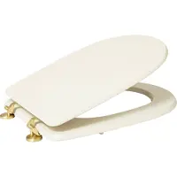 5five Simply Smart Toilettendeckel Duo, Klobrille, Klodeckel, Toilettensitz, HDF, Beige, 200165A