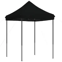 Syfax Party-Zelt Schwarz 200 x 200 x 306 cm Oxford-Stoff