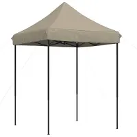 Syfax Party-Zelt Taupe 200 x 200 x 306 cm Oxford-Stoff