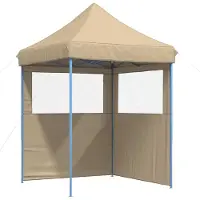 vidaXL Partyzelt 200 x 200 x 306 cm Beige Oxford-Stoff