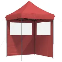 Syfax Party-Zelt Bordeauxrot 200 x 200 x 306 cm Oxford-Stoff