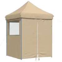 vidaXL SaisonschlussverkaufParty-Zelt(1 pcs) - modernen Design - Gartenpavillon Wasserdicht - Beige 200x200x306 cm Oxford-Stoff - Pavillons & Partyzelte NeuMöbel21078